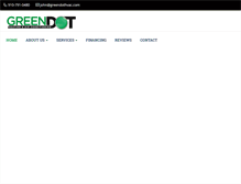 Tablet Screenshot of greendothvac.com